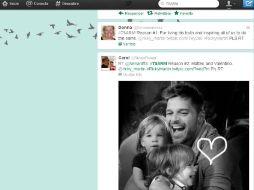 Algunas fotos que se han publicado en Twitter son de sus dos hijos quienes nacieron en 2008 por inseminación artificial. ESPECIAL  /