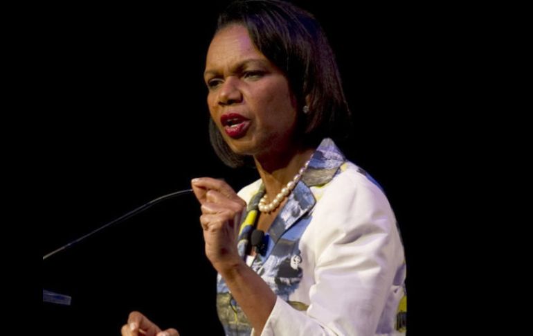 La ex secretaria estadunidense de Estado, Condoleezza Rice, lamenta no haber reforzado relación con México. ARCHIVO  /