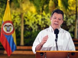 Santos insistió en la necesidad de que la guerrilla libere a todos los secuestrados. ARCHIVO  /