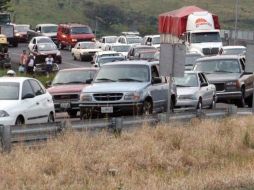 Esperan que en las próximas horas se incrementará el aforo vehicular. ARCHIVO  /