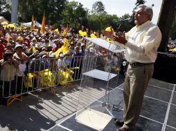 Recientemente, López Obrador concluyó su gira por 16 delegaciones del Distrito Federal. NTX  /