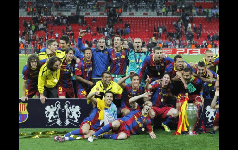Ese partido coronó como rey de Europa al conjunto de Pep Guardiola. NOTIMEX  /