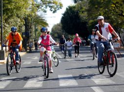 El número de paseantes, de este domingo 25 de diciembre, no llegó a los 200 mil, que es el promedio que comúnmente se reúne.  /