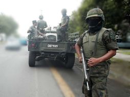 Personal de la SEdena realizaban patrullajes de rutina en la zona cuando recibió información del camión con los cuerpos. ARCHIVO  /