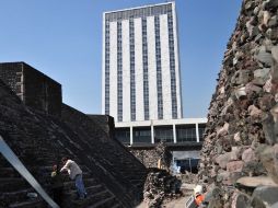En 2007 arqueólogos mexicanos descubren en el Centro Ceremonial de Tlatelolco. ARCHIVO  /