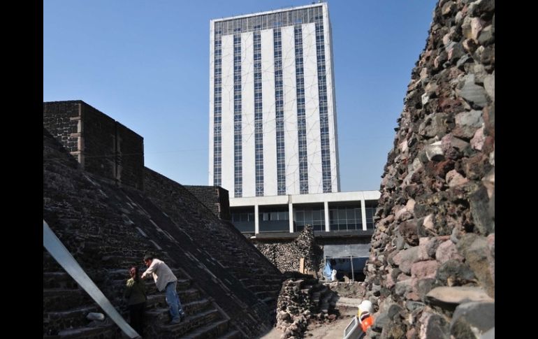 En 2007 arqueólogos mexicanos descubren en el Centro Ceremonial de Tlatelolco. ARCHIVO  /