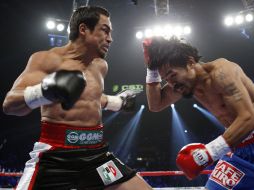 El anuncio del PRI en el short del boxeador mexicano Juan Manuel Márquez fue una de la irregularidades halladas. REUTERS  /