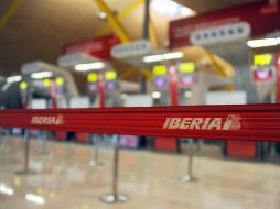 Los mostradores de la aerolínea están vacíos. AFP  /