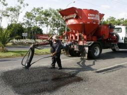La nueva carpeta asfáltica tendrá un periodo de vida de hasta cuatro años. ARCHIVO  /