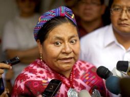 Las liberaciones son un compromiso ante líderes del grupo Mujeres del Mundo Gestoras por la Paz, como Rigoberta Menchú. ARCHIVO  /