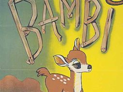 Imagen del cartel original de la cinta Bambi. AP  /