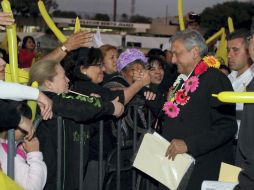 AMLO dijo tener fundamentos para vaticinar que  la gente se decidirá por un cambio de fondo. ARCHIVO  /