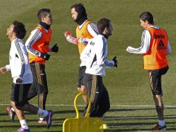 Real Madrid entrenó este sábado en las instalaciones de Valdebas. EFE  /