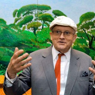 El artista británico David Hockney recibe la Orden de Mérito de Isabel II
