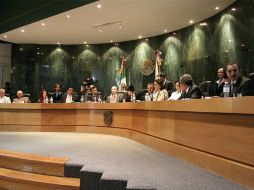 Servidores públicos del Ayuntamiento de Zapopan presentaron un pliego petitorio para exigir un 11% de incremento salarial. ARCHIVO  /