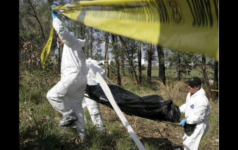 Según las autoridades estatales, la cifra de homicidios dolosos durante el 2011 fue de un total de 3 mil 238. ARCHIVO  /