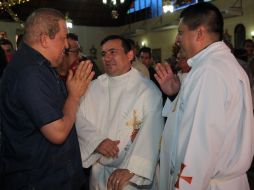 El mandatario en la iglesia de su pueblo natal, Sabaneta, a 475 km al occidente de Caracas. EFE  /