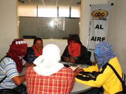 Estudiantes normalistas toman instalaciones de radiodifusoras de esta ciudad, para pedir justicia. EL UNIVERSAL  /