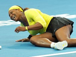 Williams se torció el tobillo izquierdo en su partido de segunda ronda contra la serbia Bojana Jovanovski. AP  /
