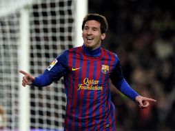 Messi se despacha con dos goles en el triunfo del Barcelona. AFP  /