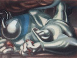 En 1974 muere David Alfaro Siqueiros. Foto: fragmento del mural Sacrificio por la Libertad en Bellas Artes. ARCHIVO  /
