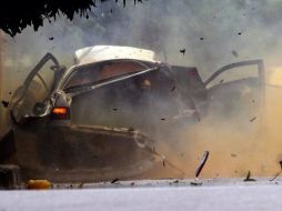 Las bombas explotan (o estallan) solas, mediante los mecanismos instalados para ello. EFE  /