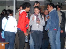 Varios alumnos de la Normal de Ayotzinapa se presentaron a una audiencia en la CNDH. NOTIMEX  /