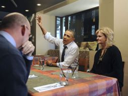 El presidente de EU, Barack Obama recaudando fondos para la campaña de reelección. EFE  /