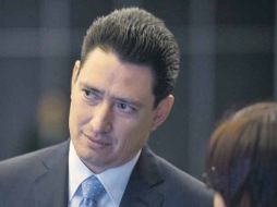 Alonso Ulloa Vélez, ex secretario de Promoción Económica, difunde sus propuestas de trabajo entre los militantes panistas.  /