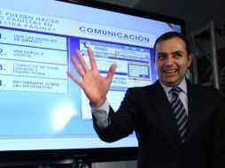 El precandidato del PAN Ernesto Cordero, dio a conocer hoy su nueva página oficial en Internet. NTX  /