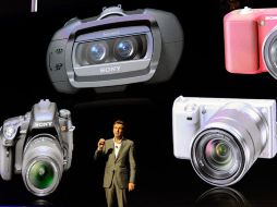 Presentación de los nuevos productos Sony en el Consumer Electronic Show, a cargo del presidente de la empresa. AFP  /