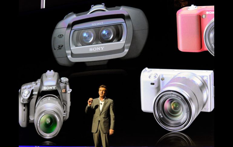 Presentación de los nuevos productos Sony en el Consumer Electronic Show, a cargo del presidente de la empresa. AFP  /