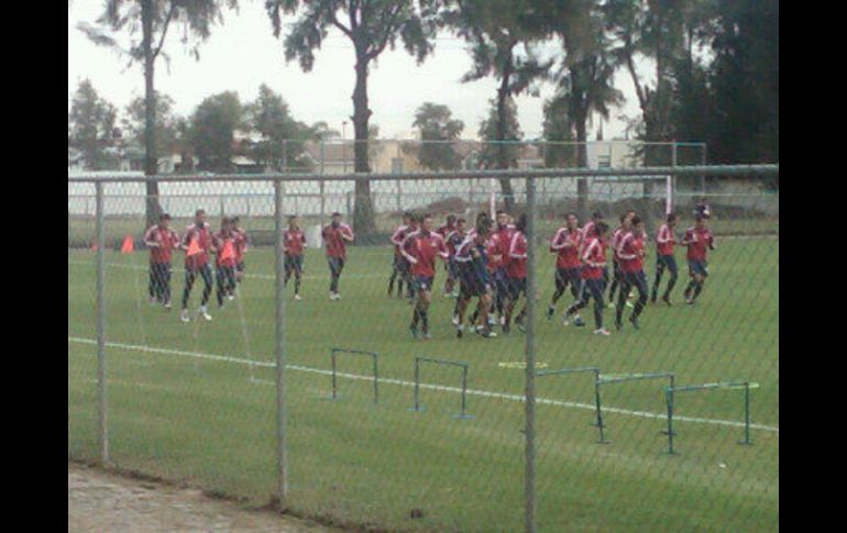 El equipo tiene programado entrenamiento vespertino, aunque no se sabe si se llevará a cabo.  /