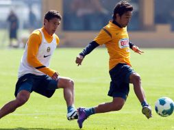 Christian Bermúdez  (der) espera que América de espectáculo el domingo. MEXSPORT  /