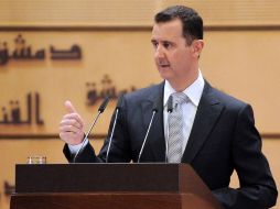 El presidente sirio, Bashar al-Assad, prometió el martes golpear a los terroristas con mano de hierro. AFP  /