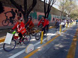 La inauguración de hoy es sólo un avance; piden ver a la bicicleta como un medio de transporte con miles de potenciales usuarios.  /