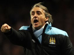 Roberto Mancini, director técnico del MAnchester City. AFP  /