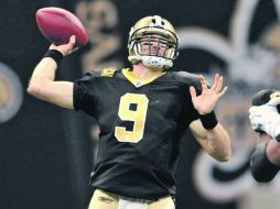 Drew Brees, mariscal de campo de los Santos. GETTY IMAGES SPORT  /