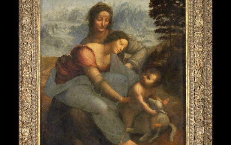 La obra de daVinci 'La Virgen y el Niño con Santa Ana' será uno de los principales en la galería. EFE  /