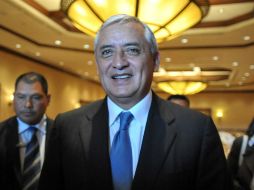 'Es una fiesta y un día histórico para la democracia de Guatemala', dijo el presidente electo Pérez Molina. AFP  /