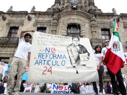 Los inconformes sostienen que esta nueva ley pretende otorgar privilegios y ventajas a la jerarquía católica.  /