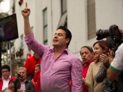 Sandoval estuvo acompañado de Ramiro Hernández, Miguel Castro y Arturo Zamora.  /