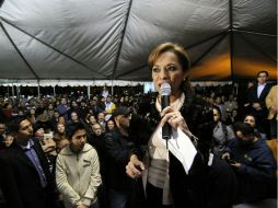 Josefina Vázquez Mota aventaja en las encuestas entre los precandidatos del PAN a la presidencia. EL UNIVERSAL  /