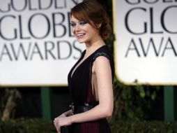 Emma Stone y Octavia Spencer, fanáticas de Harrison Ford, le pidieron una foto. AP  /