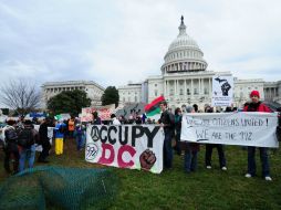 El movimiento cuenta con dos campamentos en Washington desde octubre. AFP  /