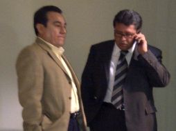 De último momento, Ricardo Monreal (der) anunció que las izquierdas en Jalisco apuestan por una coalición total.  /