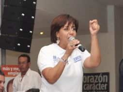 Luisa María Calderón Hinojosa confió en que el TEPJF anule la elección a gobernador de Michacán.  /