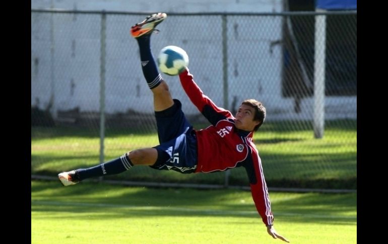 Erick Torres ''Cubo'' durante entrenamiento en Verde Valle. MEXSPORT  /