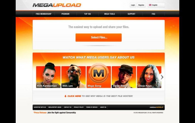 Acceder a Megaupload puede dar lugar a sorpresas desagradables, según ESET. AFP  /