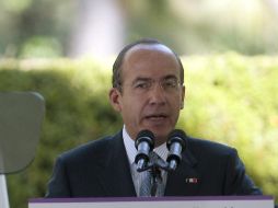 El Presidente Felipe Calderón dijo que durante mucho tiempo se le sacó a enfrentar al crimen. ARCHIVO  /